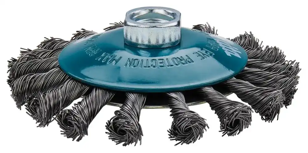 Makita Accessoires D-39883 Brosse conique Fil d‘acier noué M14 x 115 mm