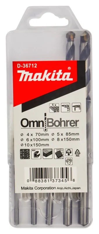 Makita Accessoires D-36712 Jeu de forets multiples 5 pièces