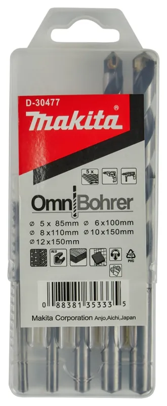 Makita Accessoires D-30477 Jeu de forets multiples 5 pièces
