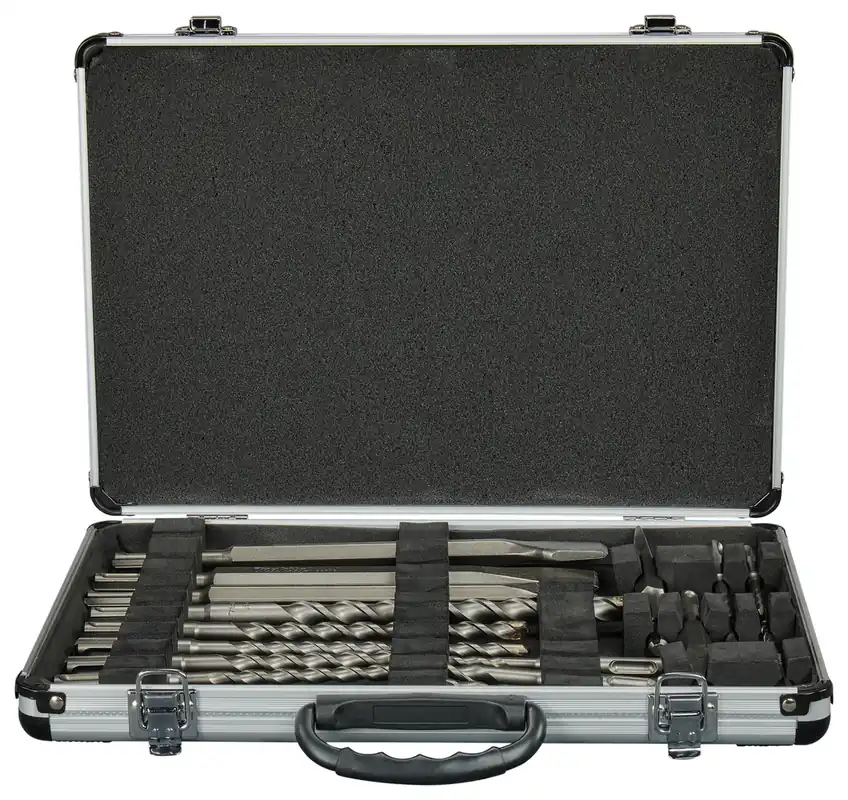 Makita Accessoires D-21200 Jeu de forets SDS-PLUS 17 pièces dans un coffret en aluminium