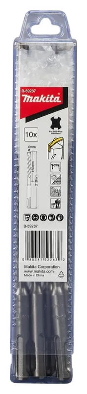 Makita Accessoires B-59287 B2S Foret à béton SDS-Plus 6x210mm