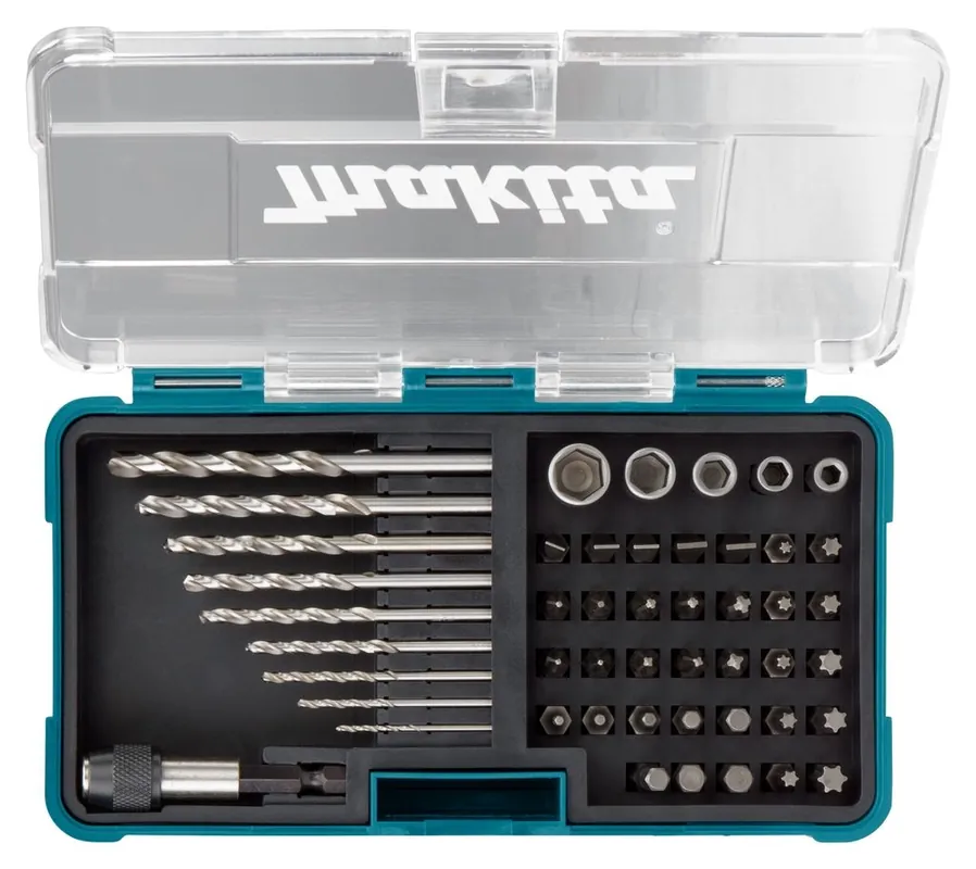 Makita Accessoires B-36192 Jeu d‘embouts de perceuse, de douille et de vis 48 pièces