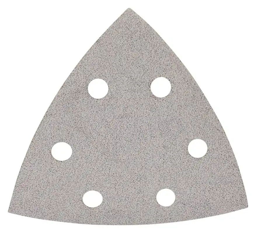 Makita Accessoires B-21674 Feuille de ponçage K60/K80/K100/K240/K320 Blanc Velcro Par 10 Pièces