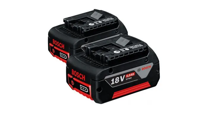 Bosch Bleu Accessoires 1600A002U5DUO GBA 18 Volts 5,0 Ah MC Batterie Professional DUO Pack