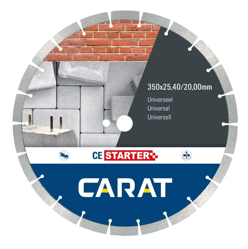 Carat CES3504200 Lame de scie diamantée Universal CE Starter 350 x 25.40/20