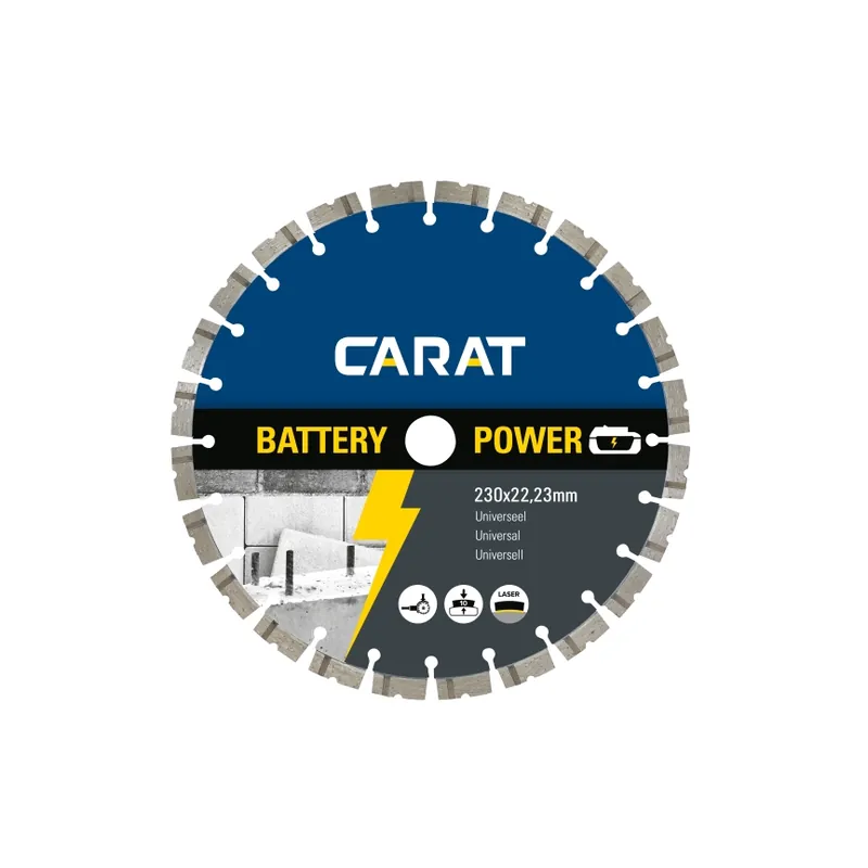 Carat CBP2303000 Lame de scie diamantée Battery Power Universal 230 x 22.23 mm