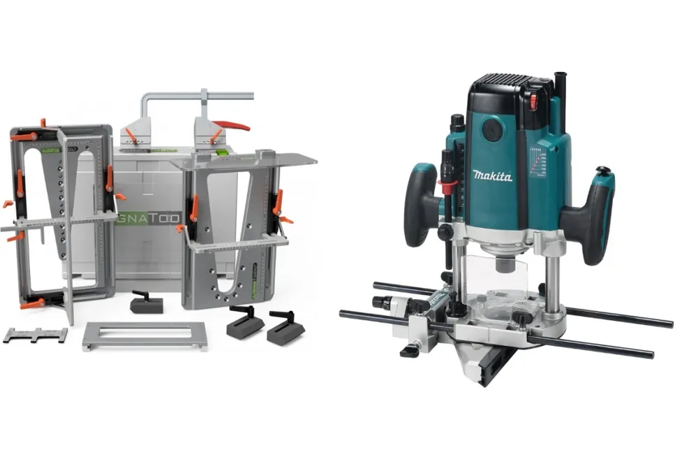 Lignatool LT080CFRP2303FC04 Ensemble de gabarit de fraisage à queue d‘aronde Ensemble confort + Makita RP2303FC04