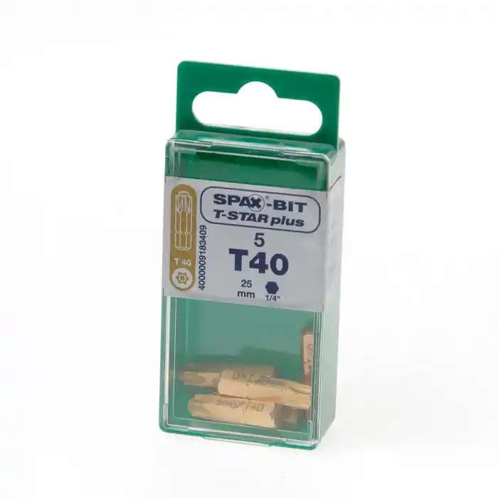 SPAX 5000009192409 Embout T-STAR PLUS T40x25mm 5 pièces