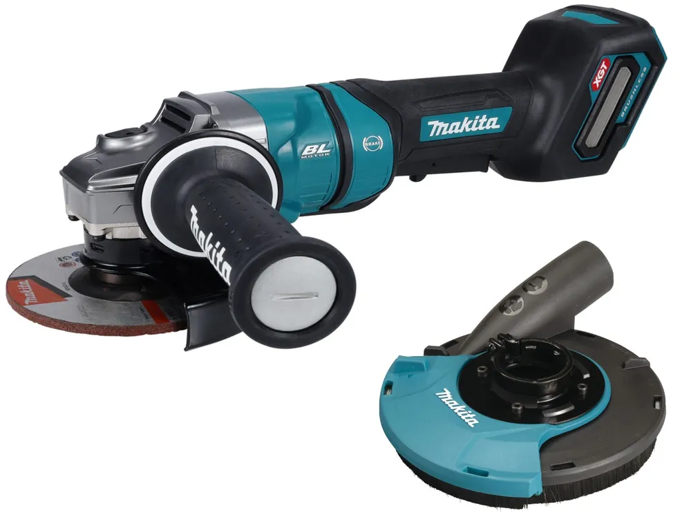 Makita GA050GZKap Meuleuse d‘angle 125mm 40V excl. batteries et chargeur + dépoussiéreur disque bol 115-125 mm