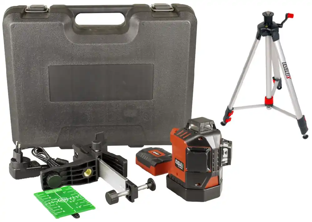 Levelfix 556452 CCL460G-XL SET 3D Cone Line Laser Green + MLD40GR receiver + tripod 150cm