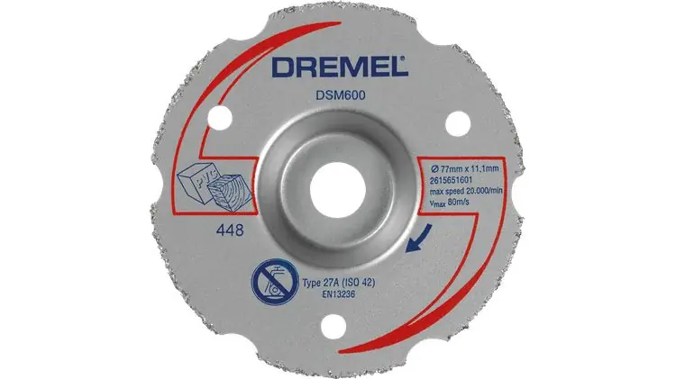 Dremel 2615S600JB Disque à tronçonner polyvalent en carbure de tungstène DSM20 20 mm (DSM600)