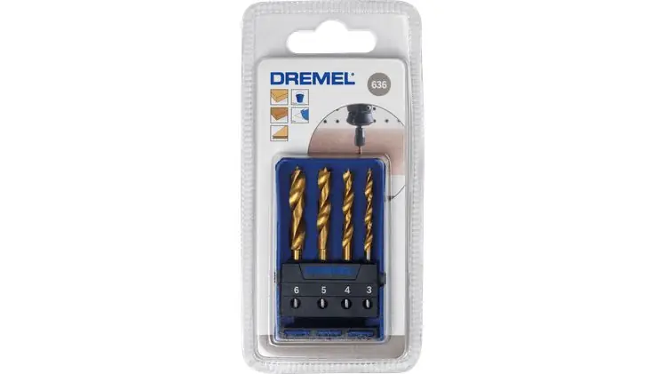 Dremel 26150636JA Coffret de 4 pièces pour le perçage du bois (636)