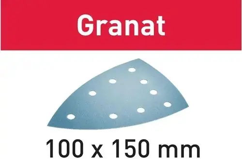 Festool Accessoires 577547 Papier abrasif STF DELTA/9 P150 GR/100 Granat