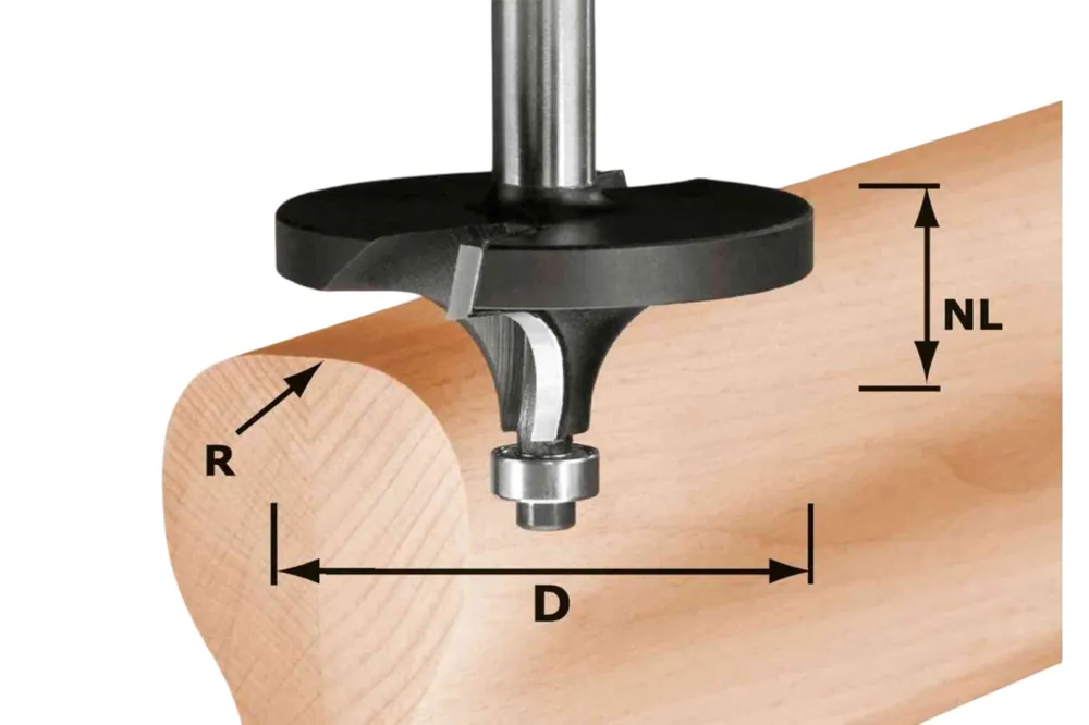 Festool Accessoires 492710 Fraise à arrondir HW R16/D64/26 S12