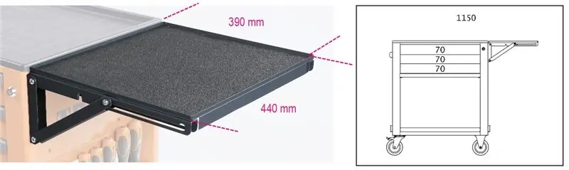 Beta 024004900 2400 RSC24/MP-Table de travail pliable