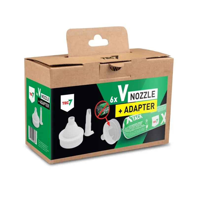 TEC7 599317290 Buse en V + adaptateur pour saucisses X-Tack 6ST