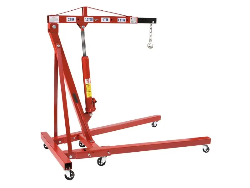 Airpress 76180-1 Palan à moteur pliant / grue d‘atelier 2 tonnes