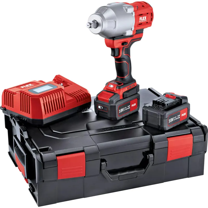 Flex-tools 530187 IW 1/2" 950 18.0-EC 5.0/Set Clé à chocs Accu 1/2‘ 18V 5.0Ah Li-Ion en L-Boxx