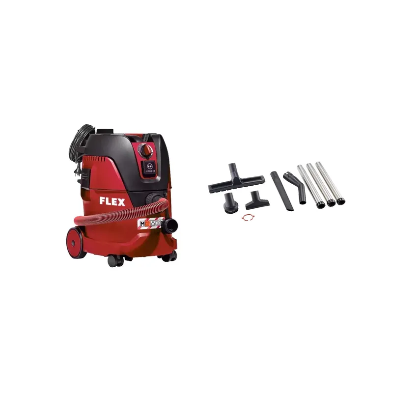 Flex-tools 519812 VCE 22 M MC Aspirateur de sécurité avec nettoyage manuel du filtre, 20 l, classe M