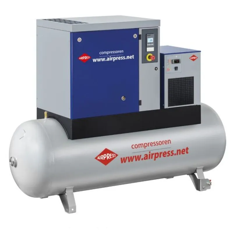 Airpress 364957 369957 Schroefcompressor APS 7.5 Basic Combi Dry 10 bar 7.5 pk/5.5 kW 690 l/min 500 l