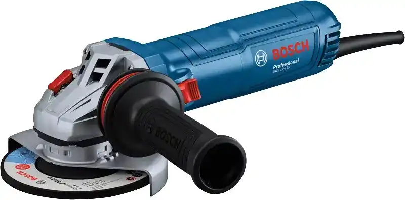 Bosch Bleu 06013A6106 GWS 12-125 Professional Meuleuse d‘angle 125 mm 1200 Watt avec poignée anti-vibration