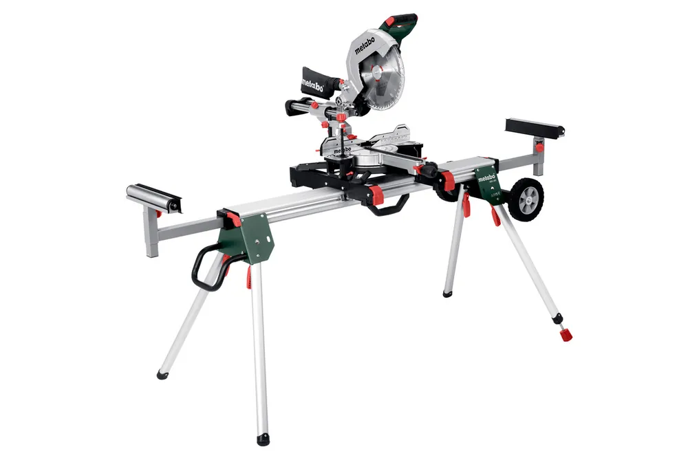 Metabo 691216000 KGS305M scie à onglets coulissante avec fonction de remorquage ! + KSU401 Châssis