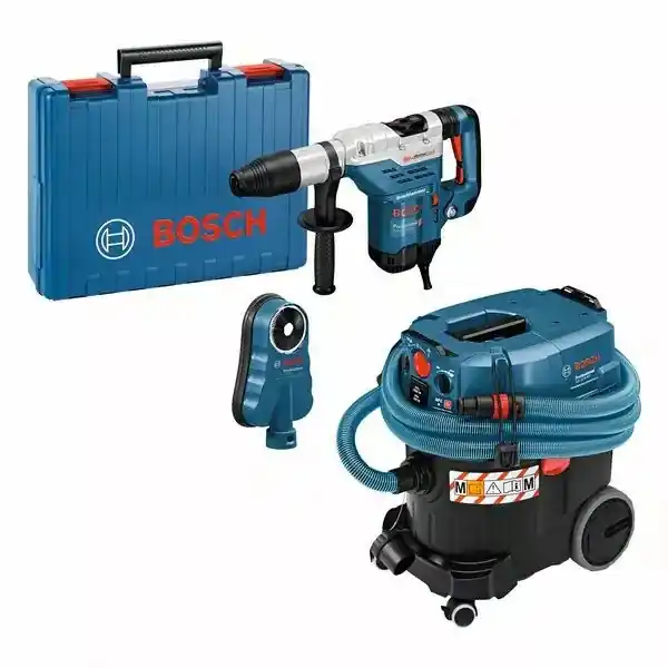 Bosch Bleu 0615A5004J GBH 5-40 DCE Marteau combiné + GAS 35 M AFC Aspirateur + GDE 68 Dispositif d‘aspiration