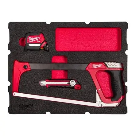 Milwaukee Accessoires 4932493642 Set d‘outils PACKOUT Foam Inlay 4 pièces Outils de coupe et de mesure