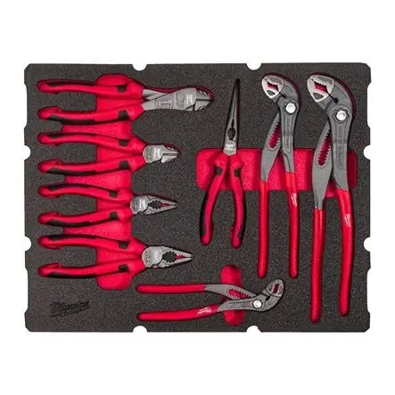 Milwaukee Accessoires 4932493643 Kit de pinces PACKOUT Foam Inlay 8 pièces