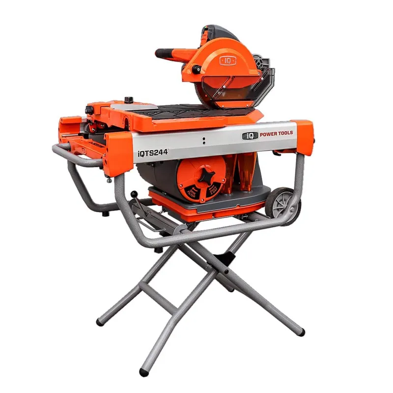 iQ Power Tools iQTS244 CE - Scie à carreaux avec système de contrôle des poussières intégré + châssis