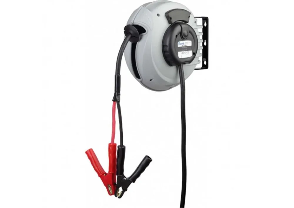 Contimac 568809100 Enrouleur de tuyau compact Roll avec câble de recharge pour voiture + pince 6m
