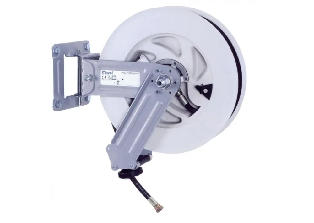 Contimac 568860650 Enrouleur de tuyau à air libre Roll Profi 16+2m (air/eau) - 20bar - 10mm
