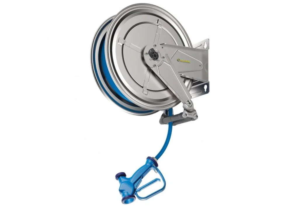 Ecodora 567000083 Enrouleur de tuyau 15m (liquide hygiénique) - 10 bar - tuyau 1/2 - (0E70505)