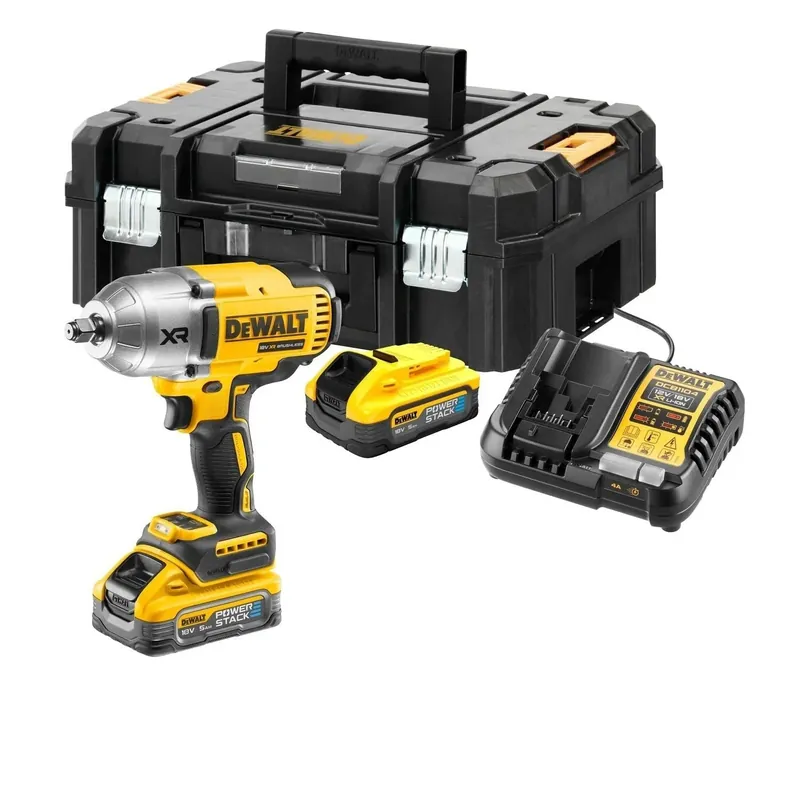 DeWalt DCF900H2T-QW Clé à chocs 1/2 18V 5.0Ah Powerstack dans une valise TSTAK