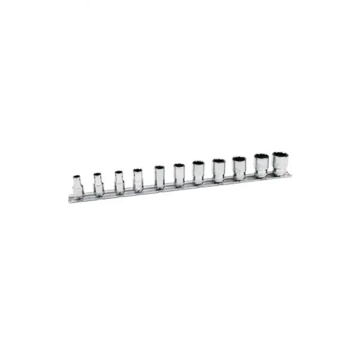Bahco 6711MB Jeu de douilles 1/4", douze faces, métrique 11 pièces
