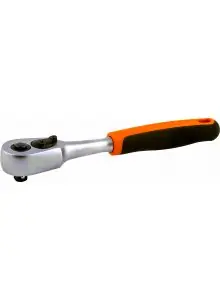 Bahco 6950QR Cliquet réversible 1/4" avec tête en forme de poire, 145mm
