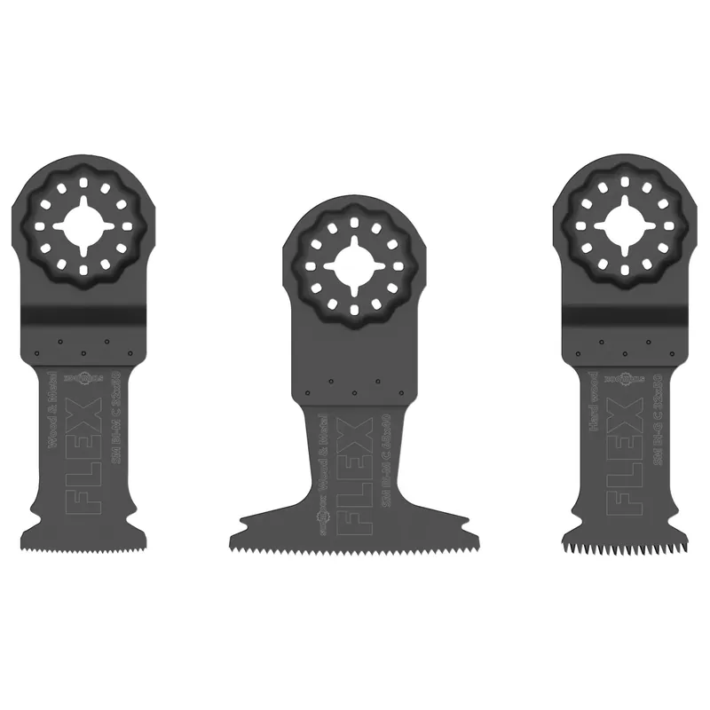 Flex-tools Accessoires 531055 SM BI-SET VE3 Jeu de lames de scie Starlock, bois et métal