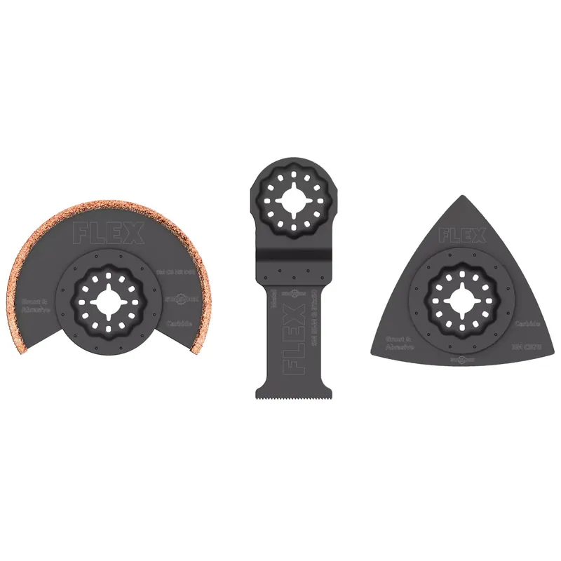 Flex-tools Accessoires 531056 SM BI-SET VE3 jeu de lames de scie Starlock, carreaux