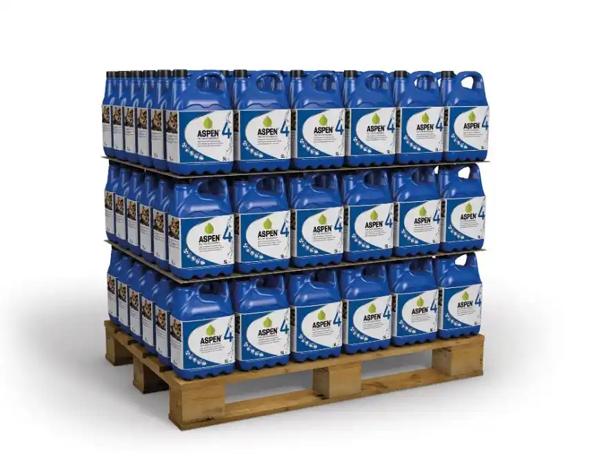 Aspen ASPEN4PLT108 Mélange d‘essence prêt à l‘emploi 5 litres pour moteurs à quatre temps 108 pièces