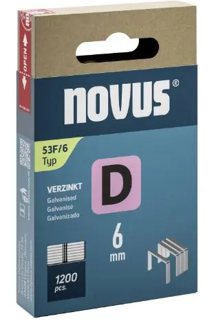 Novus 042-0788 D 53F/6 agrafes 6 mm 1200 pcs
