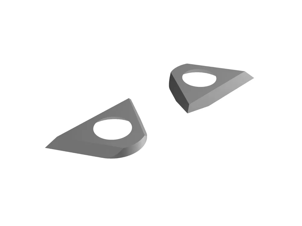 Lignatool LTA1154 Lames réversibles Longueur de la fraise hélicoïdale 60 mm