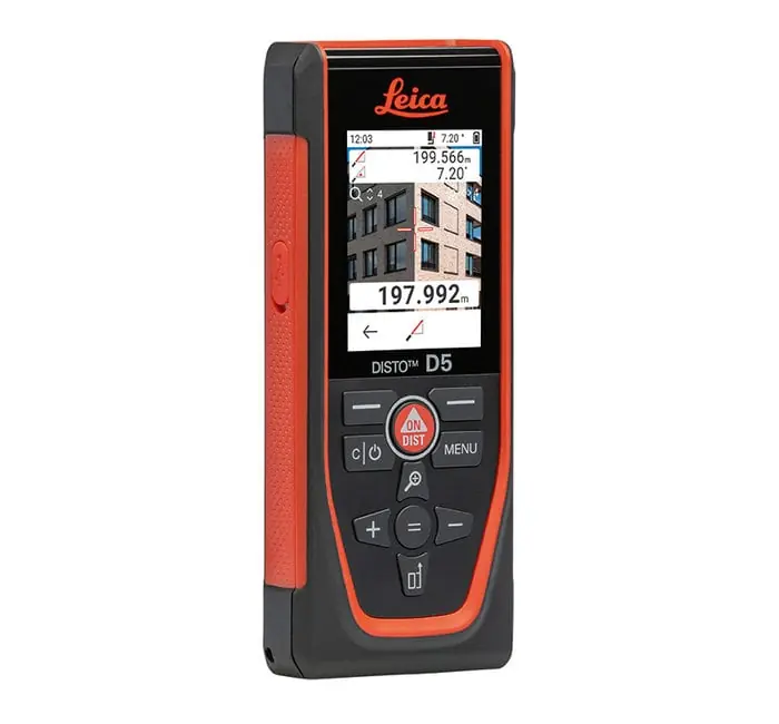 Leica 950908 Disto D5 Distancemètre laser avec Bluetooth pour l‘intérieur et l‘extérieur