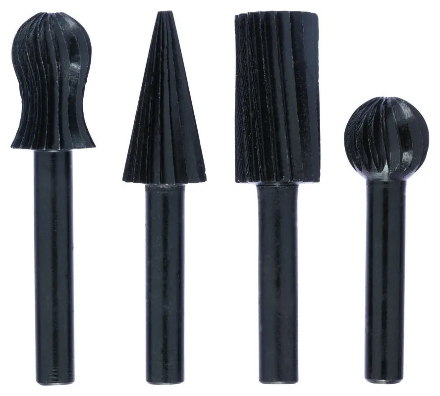 Bosch Bleu Accessoires 1609200314 Ensemble de râpes et de limes à bois 4 pièces