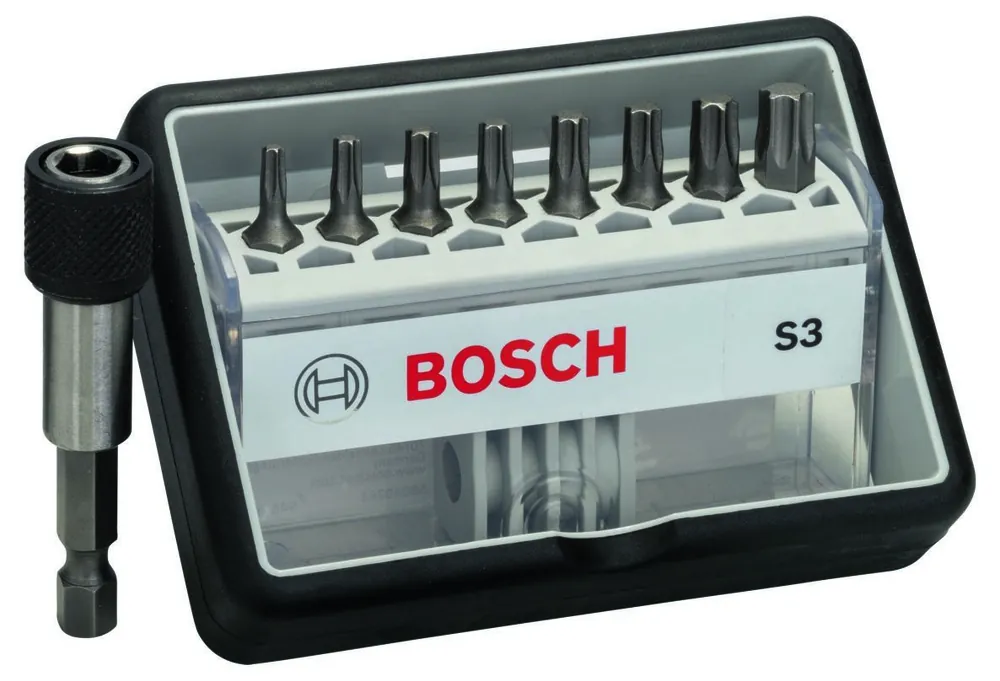 Bosch Bleu Accessoires 2607002562 9d set Bit RobustLine MaxGrip S3 (TORX)