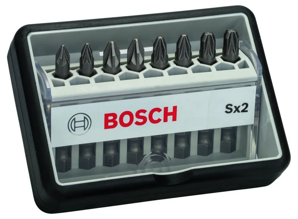 Bosch Bleu Accessoires 2607002557 8d set Bit RobustLine MaxGrip SX2 (PZ)