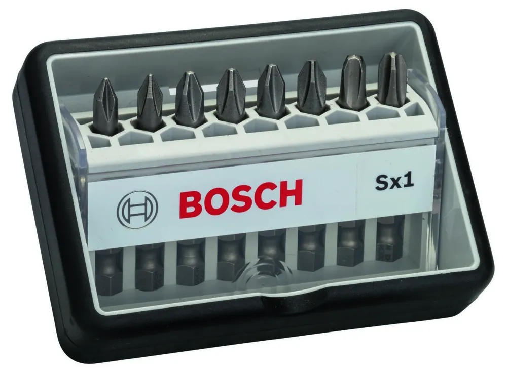 Bosch Bleu Accessoires 2607002556 8d set Bit RobustLine MaxGrip SX1 (PH)