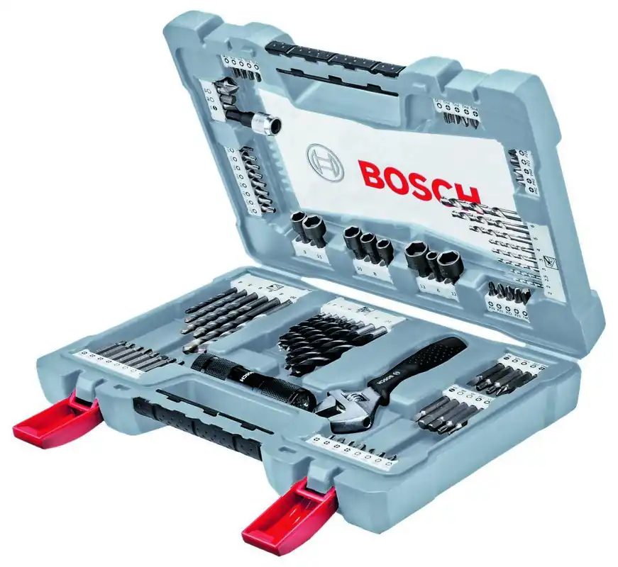 Bosch Vert Accessoires 2608P00235 Jeu de forets et d‘embouts V-Line 91 pièces de qualité supérieure