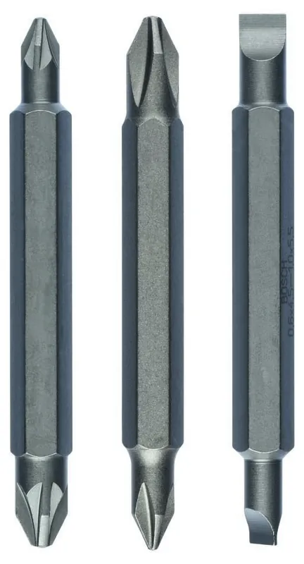Bosch Bleu Accessoires 2607001745 3x Double bit PH1-PZ1, PH2-PZ2, 60