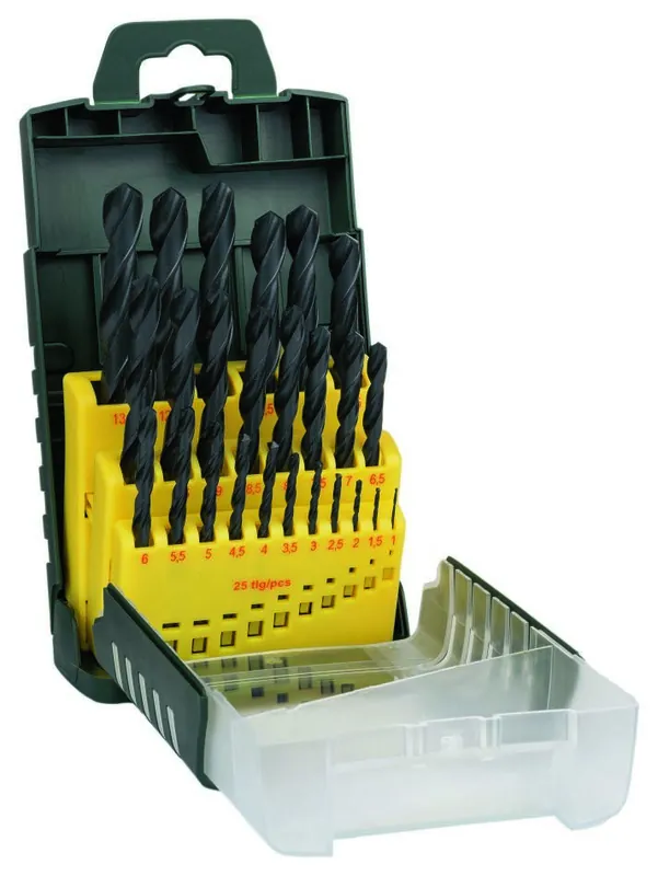Bosch Vert Accessoires 2607017153 Jeu de forets à métaux HSS-R, 1-13 MM, 19 DLG