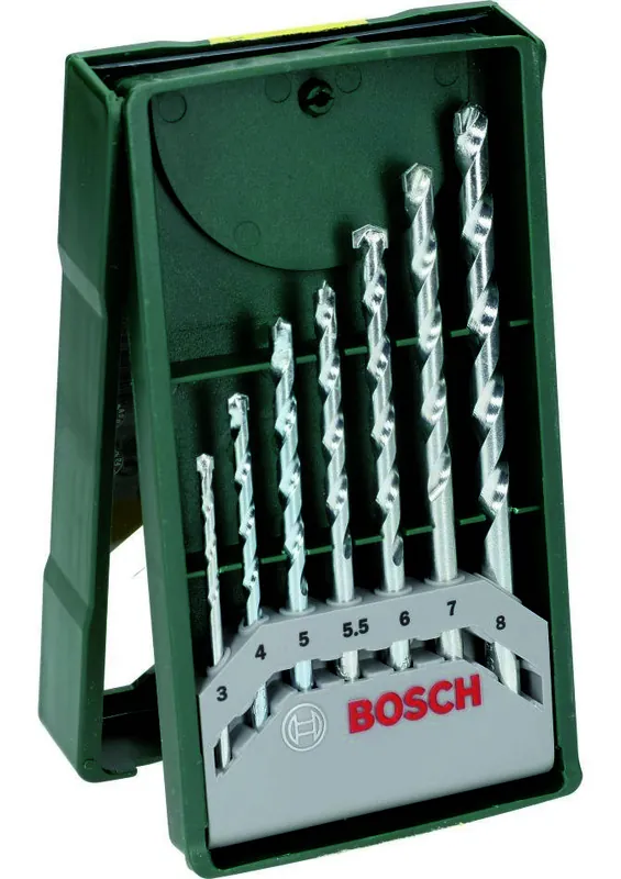 Bosch Vert Accessoires 2607019581 Mini-X-Line 7-piece stone drill set